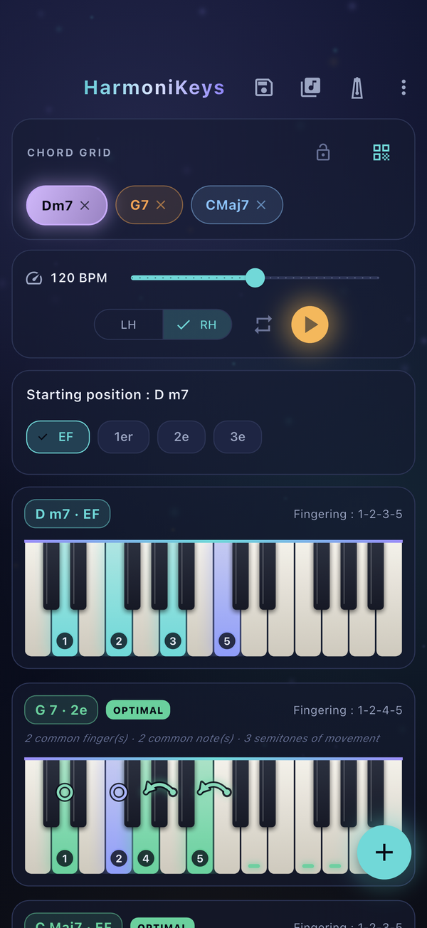 HarmoniKeys - keyboard and chords